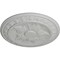 Ekena Millwork Exeter Ceiling Medallion (Fits Canopies up to 3 1/8"), Hand-Painted Frost, 17 3/4"OD x 1 1/8"P CM17EXFRF - alternate 4